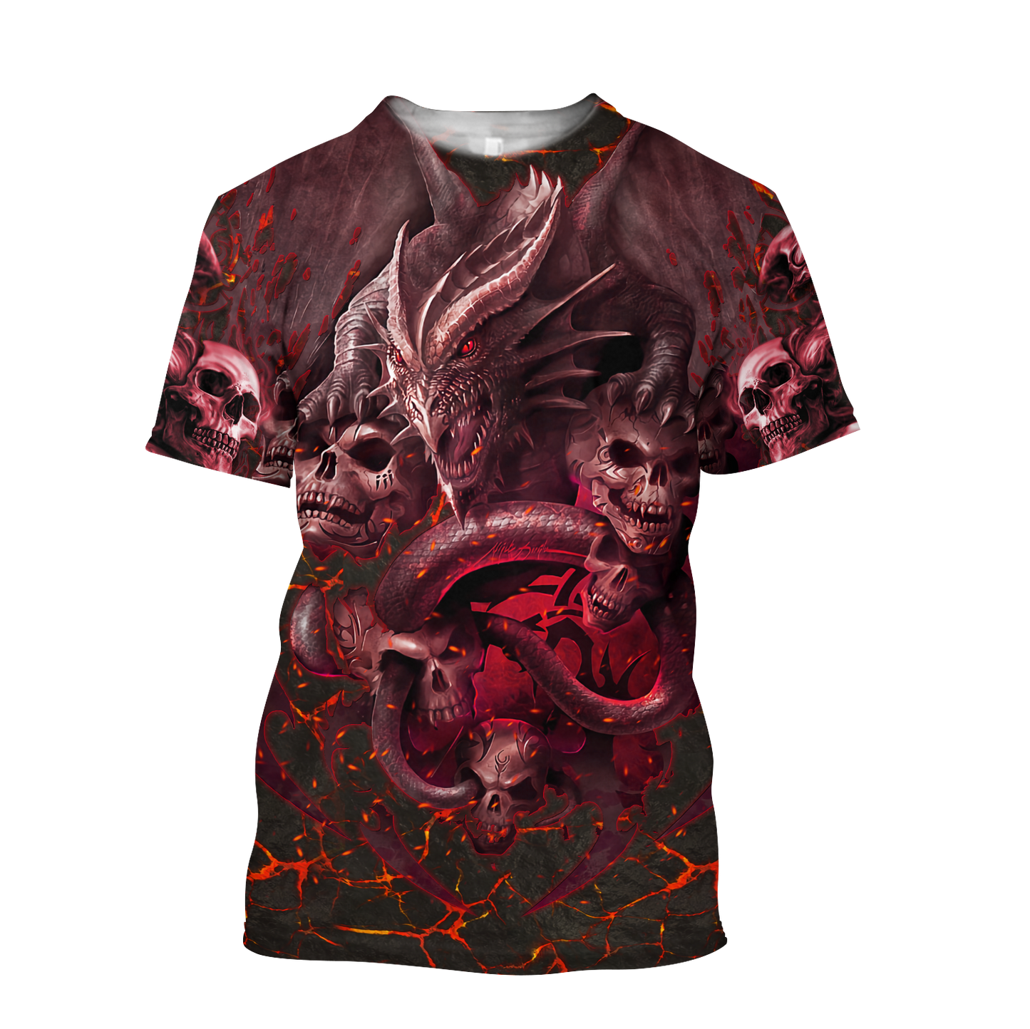 Amazing Skull Dragon All Over Printed Hoodie For Men And Women MEI