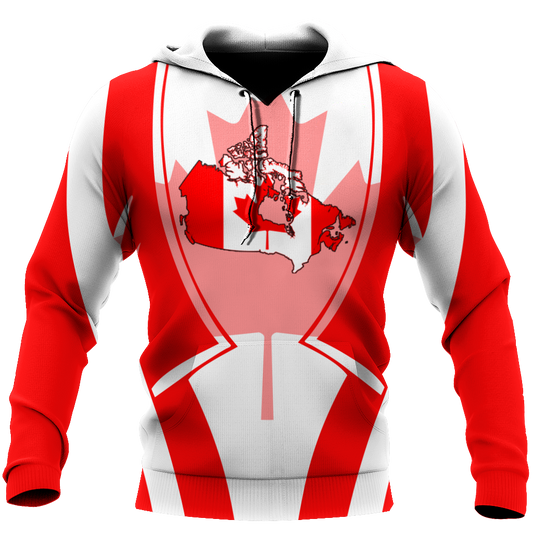 Canada In My Heart Red Maple Leaf Hoodie-HHT09072010