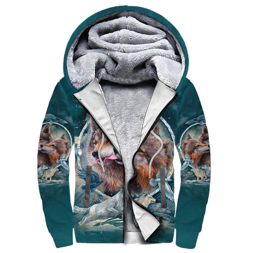 Wolf Native American 3D All Over Printed Unisex Shirts