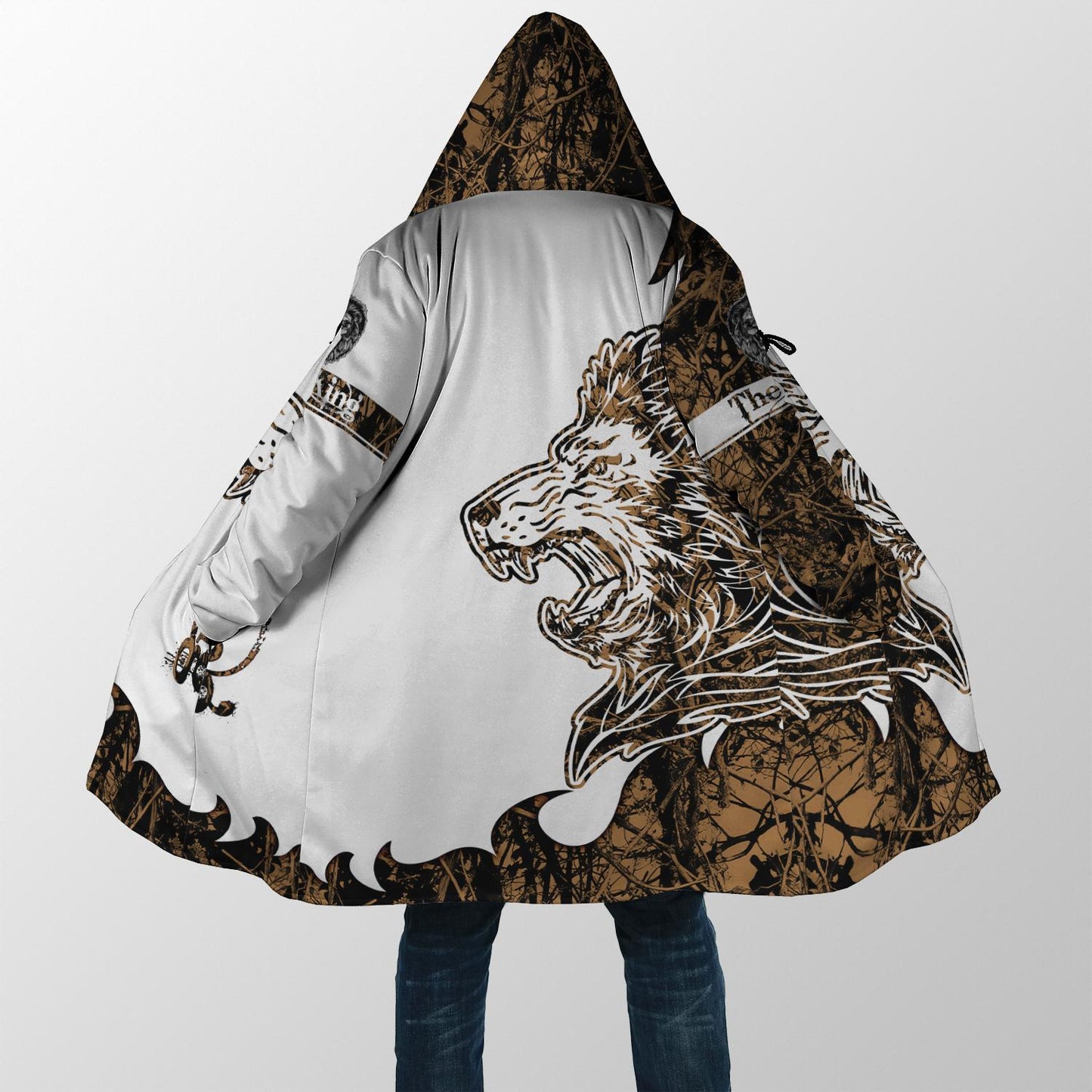 The King Lion Tattoo Over Printed Hoodie TP