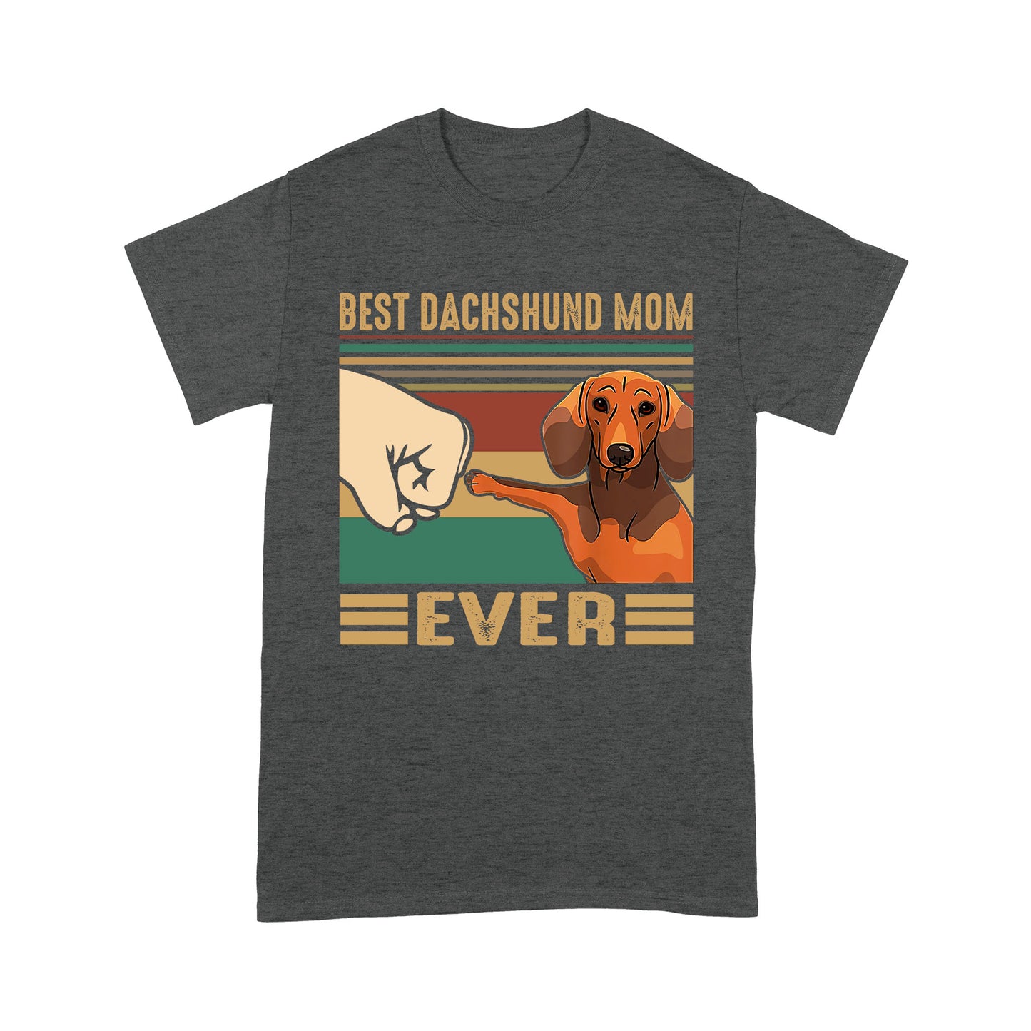Dachshund Dog T-shirt DL - Best Dog Mom T-shirt