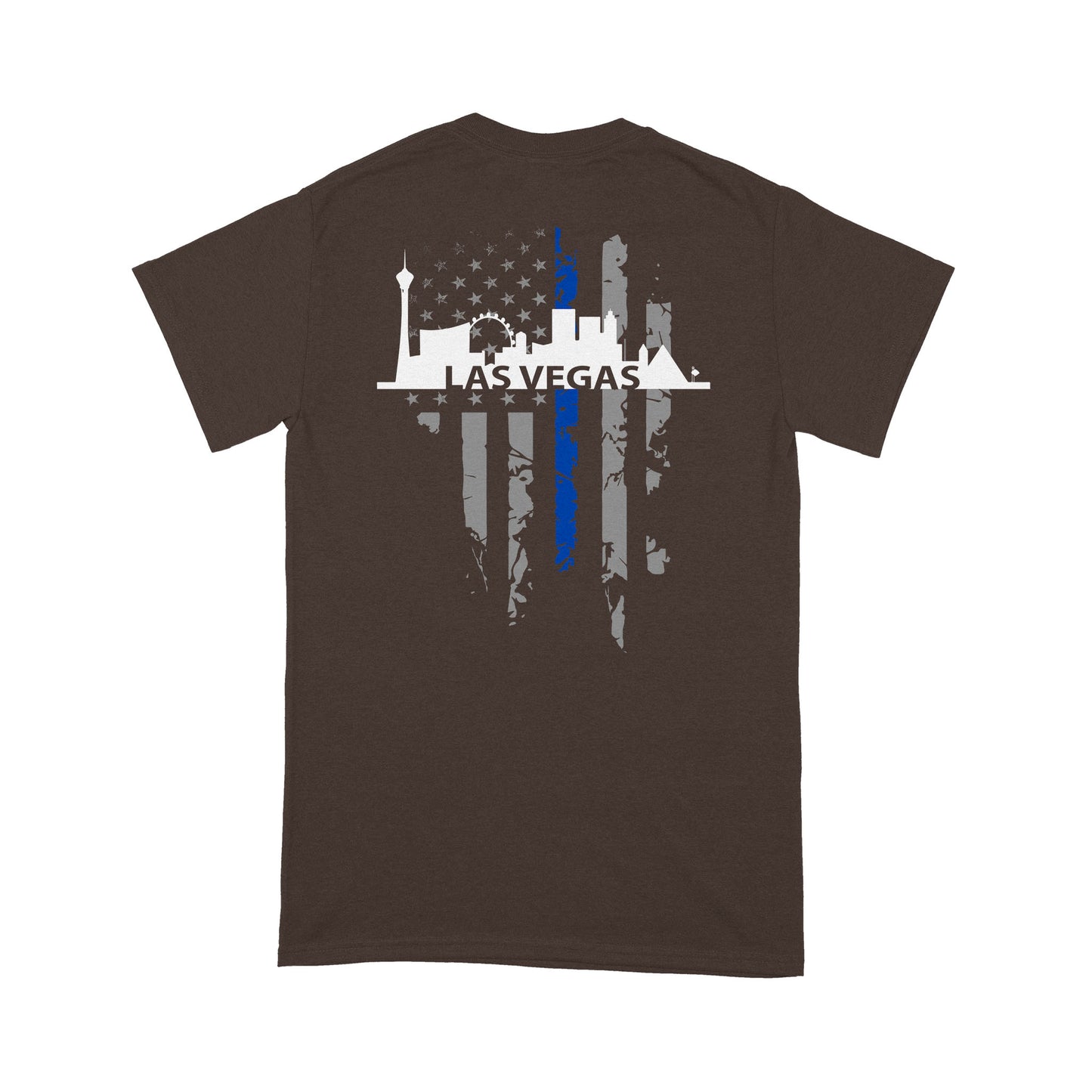 Thin Blue Line T-shirt Special Gift For Policeman Las Vegas Shirt