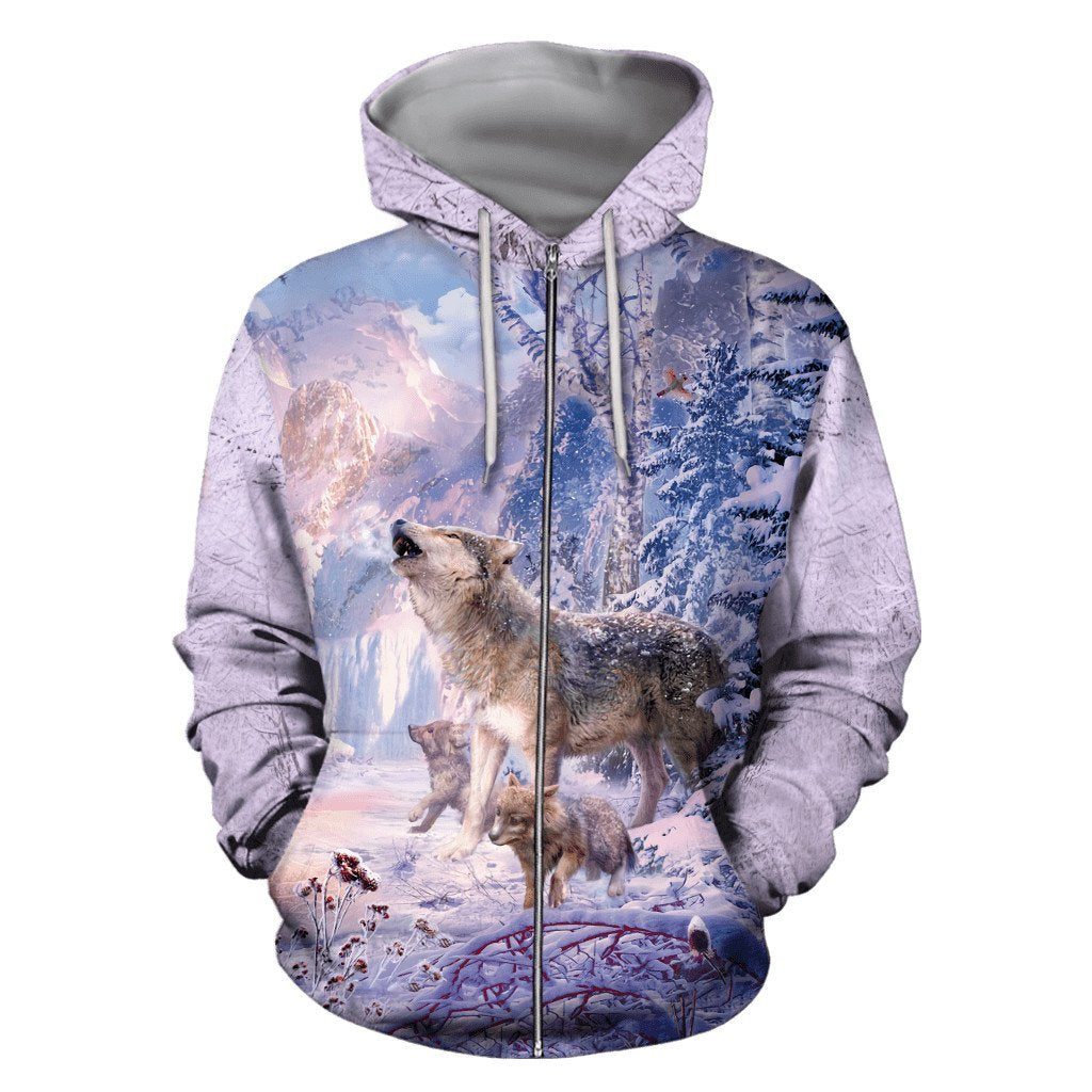 Wolf Native American 3D All Over Printed Unisex Shirts