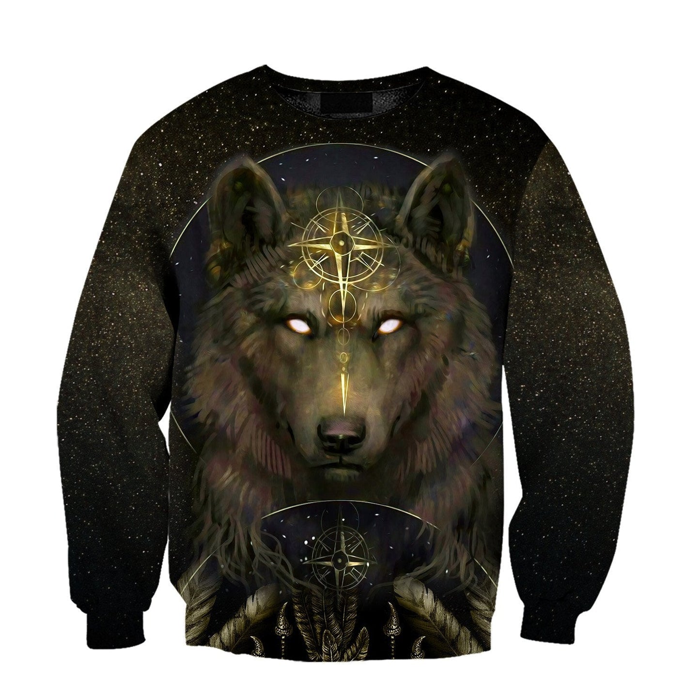 Wolf Tattoo 3D Over Printed Unisex Shirts