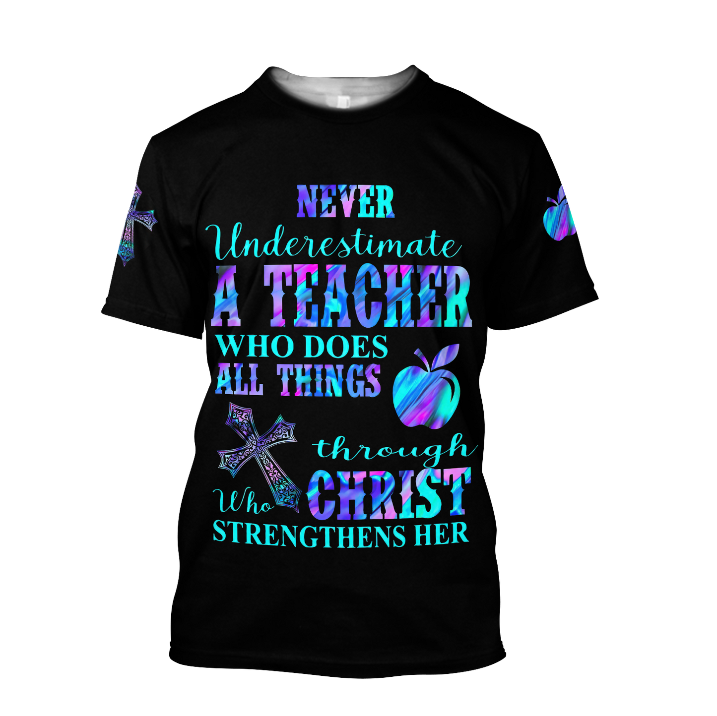 Teacher - Never Undersetimate A Teacher Hoodie 3D All Over Printed Shirts HHT2008201-LAM