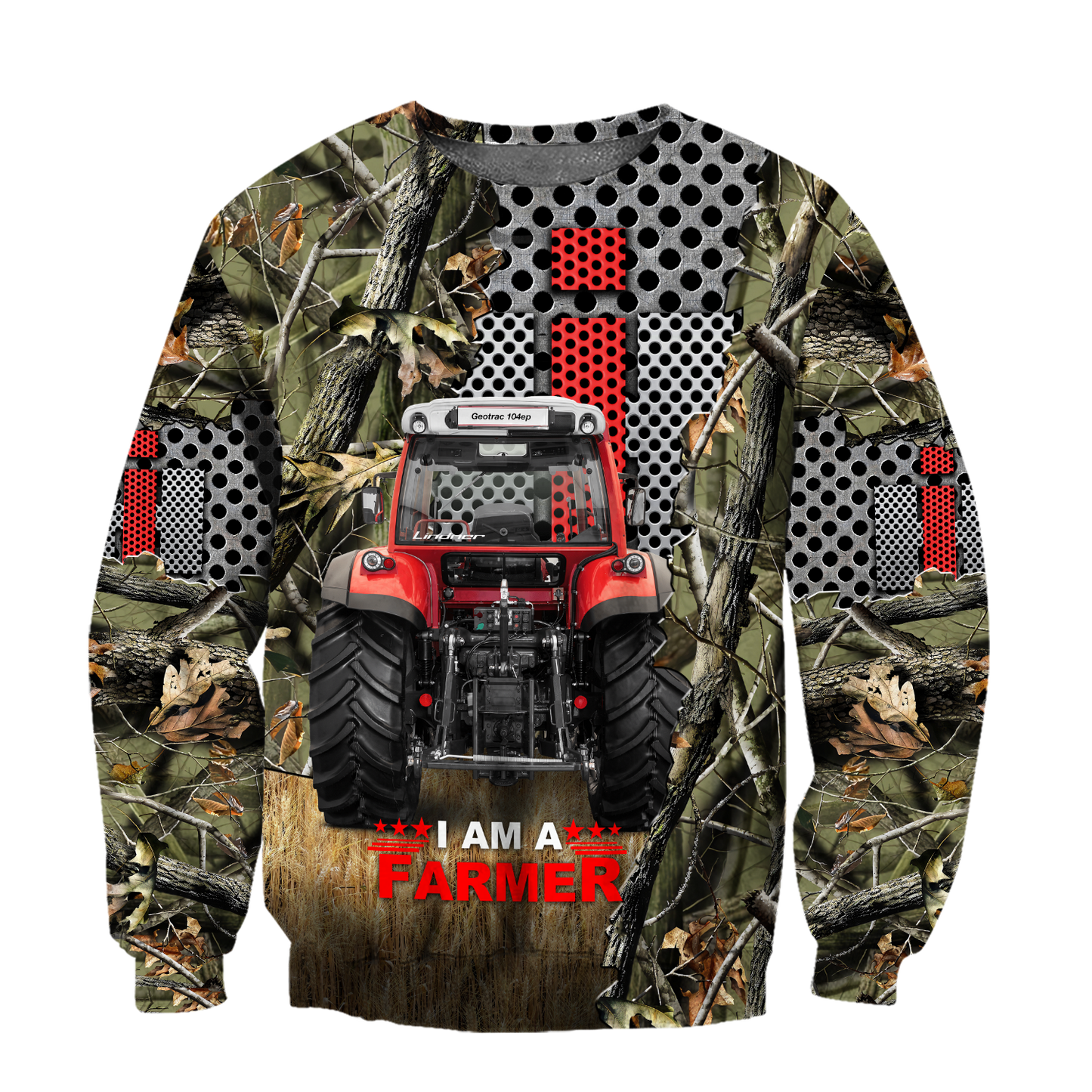 All Over Printed Farmer Tractor Hoodie MEI09222003-MEI