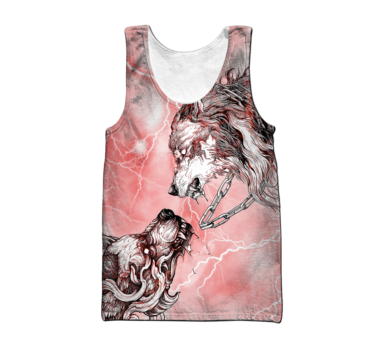 Tattoo Red Wolf 3D All Over Printed Hoodie For Men and Women DAST24102000