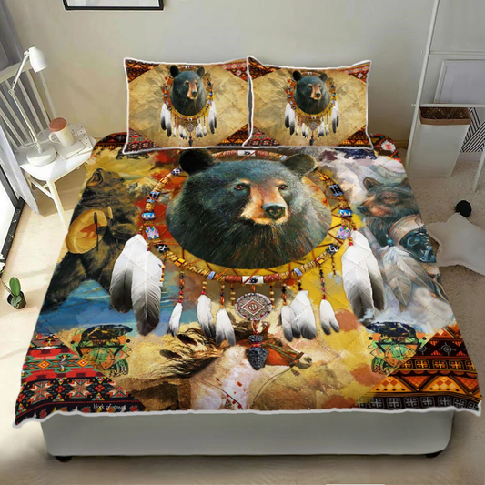 Bear Native American Bedding Set