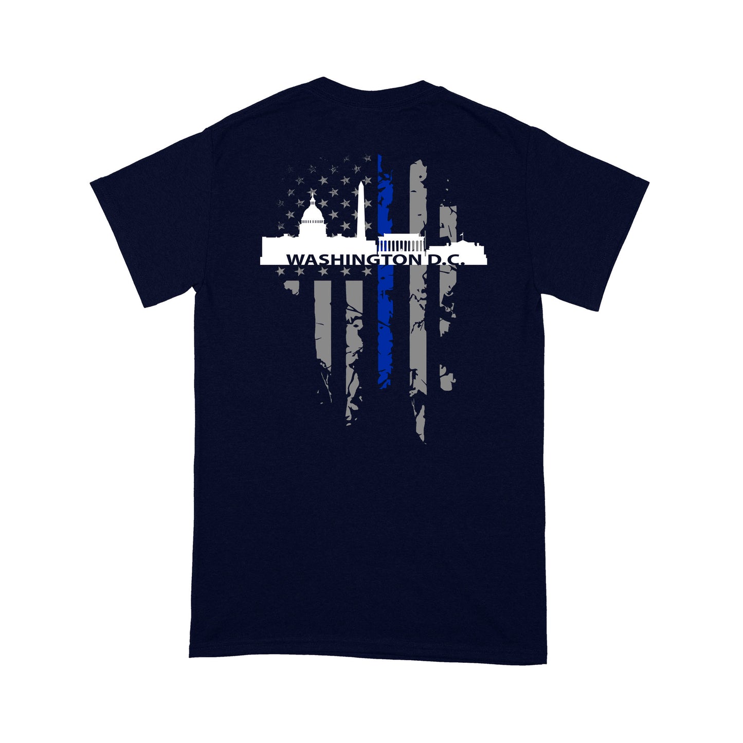 Thin Blue Line T-shirt Special Gift For Policeman Washington DC Shirt