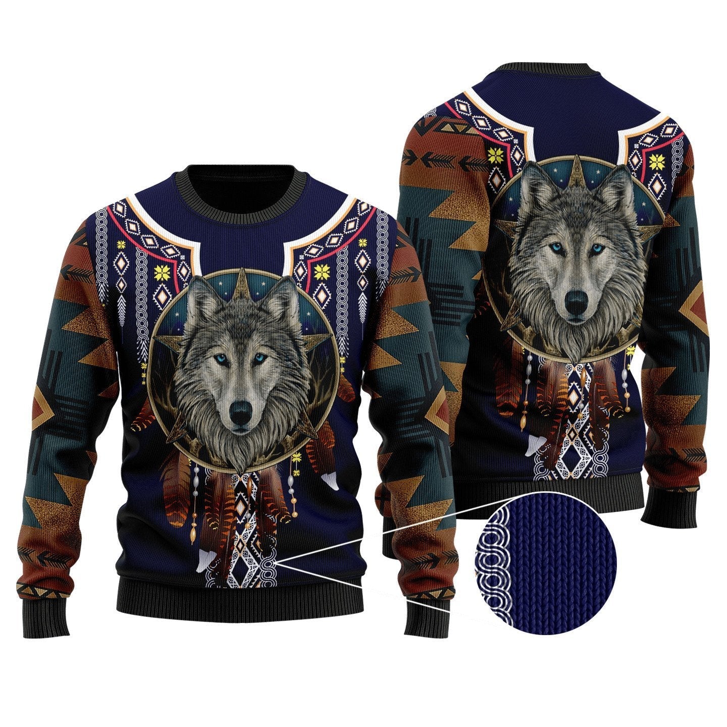 Wolf Native American 3D All Over Printed Unisex Shirts