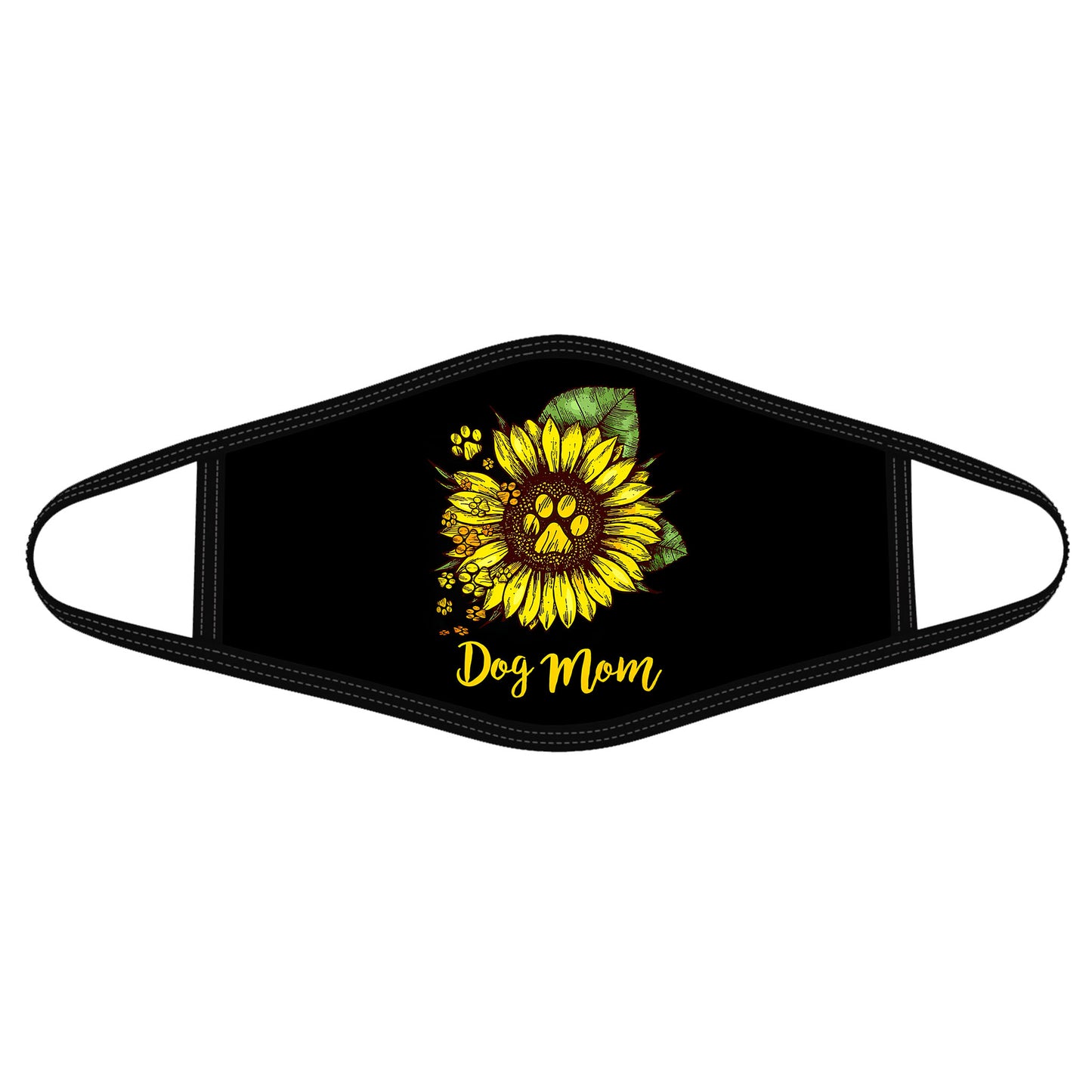 Sunflower Paw Dog Mom Face Mask DL