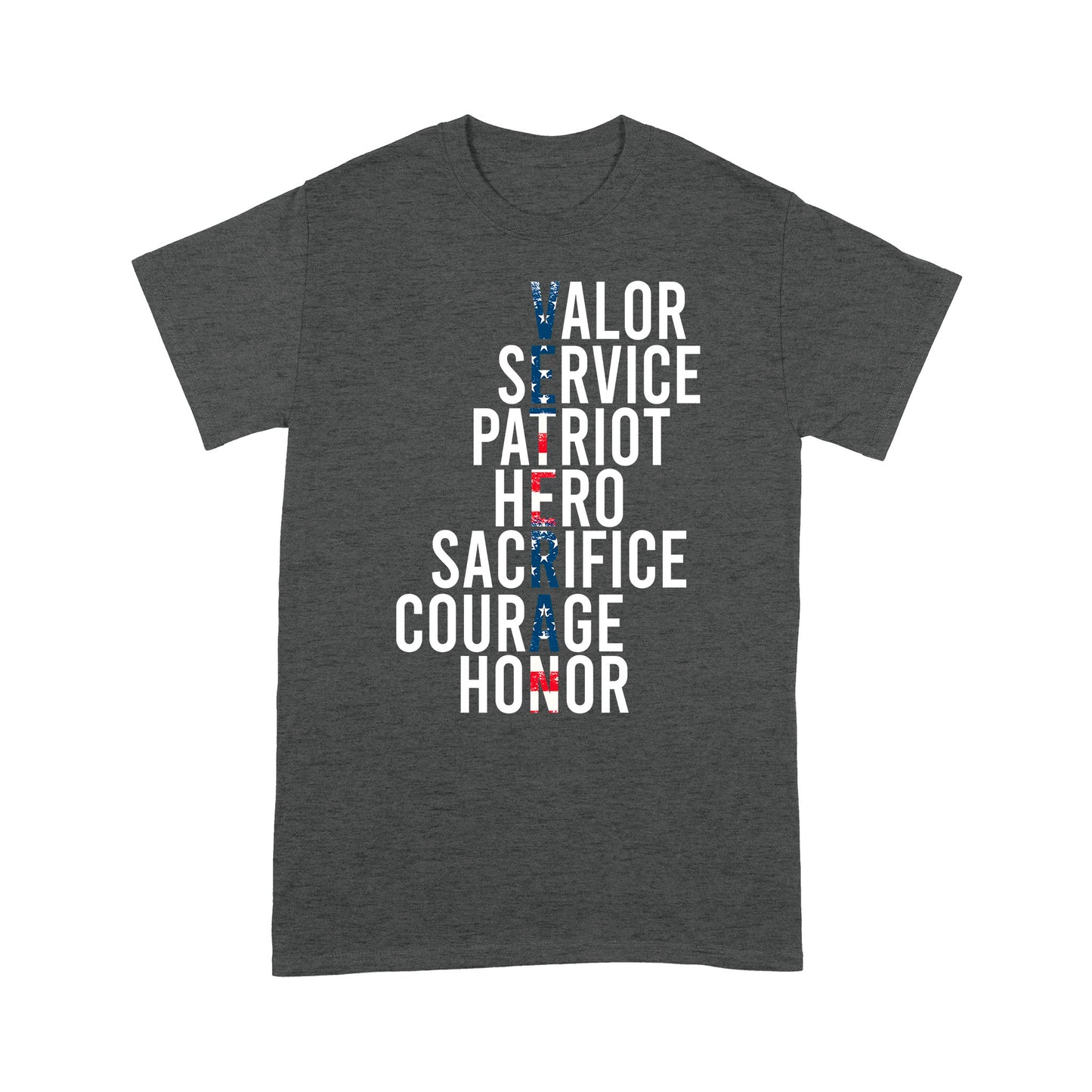 Valor Service Patriot Hero Sacrifice Veteran T-shirt For Dad Papa Grandpa