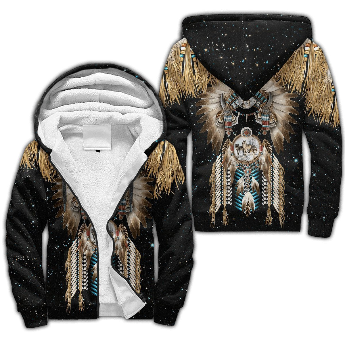 Wolf Native American 3D All Over Printed Unisex Shirts