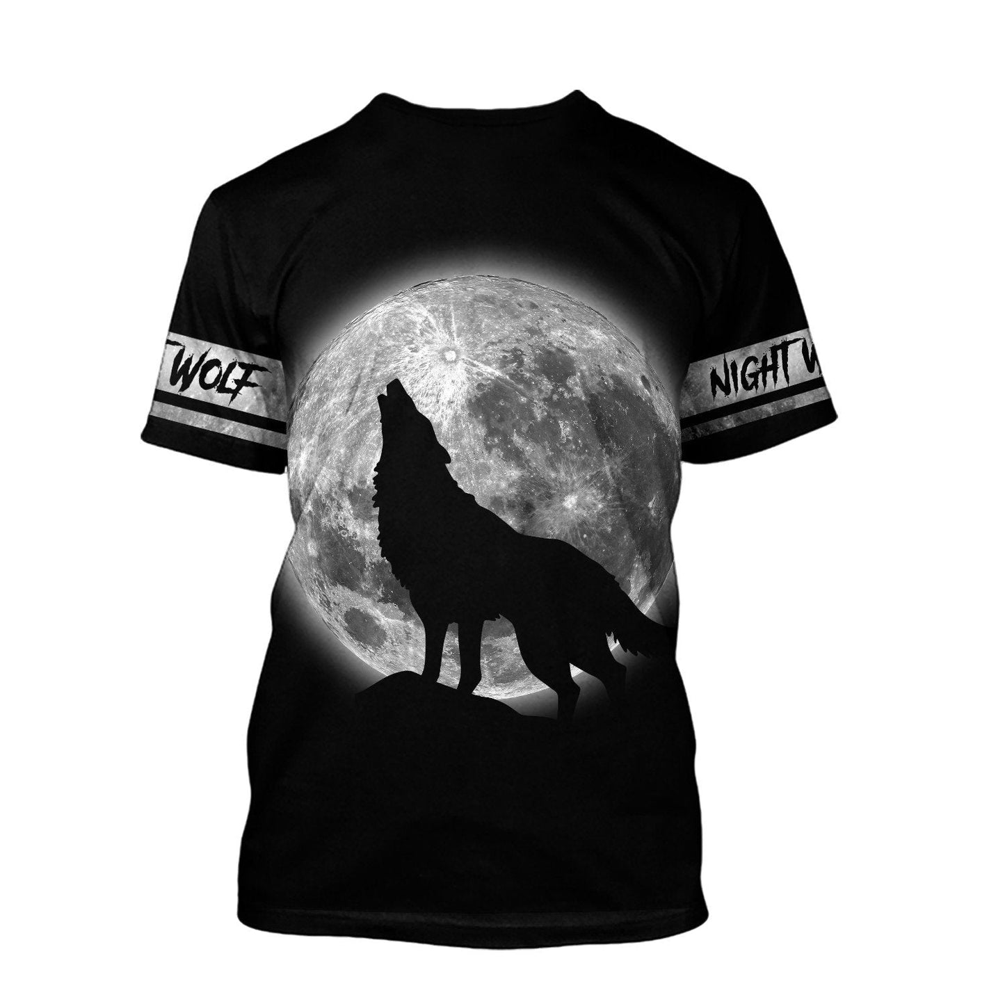 Wolf in Moon 3D All Over Printed Shirt for Men and Women