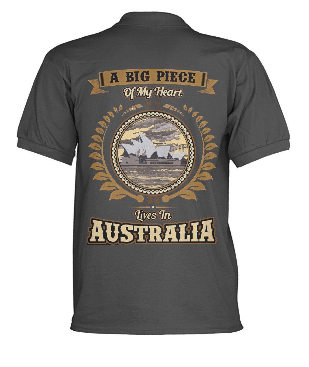 Australia in My Heart Polo T-Shirt - BN04 - Amaze Style™-POLO T-SHIRTS