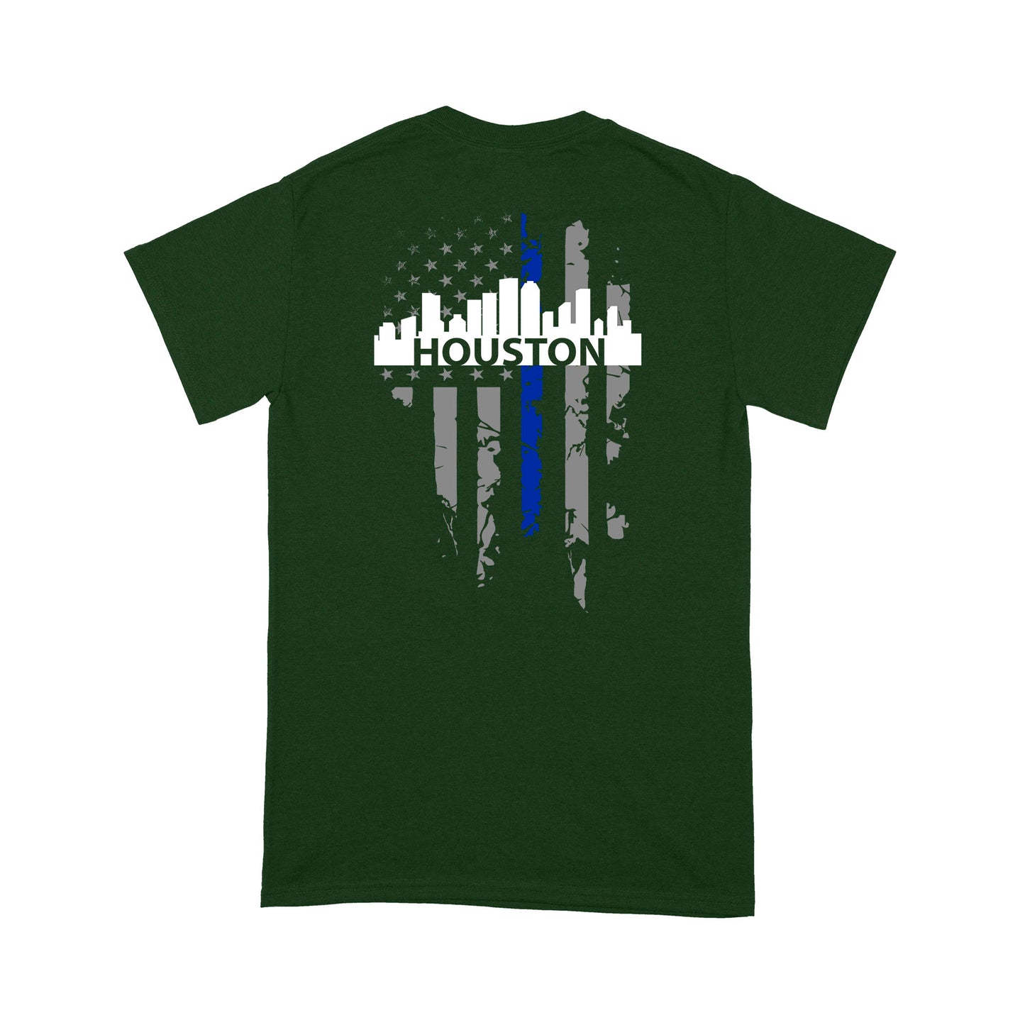 Thin Blue Line T-shirt Special Gift For Policeman Houston Shirt