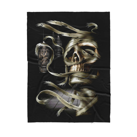 Infinite Store 3D Printed Skull Sherpa Blanket PL