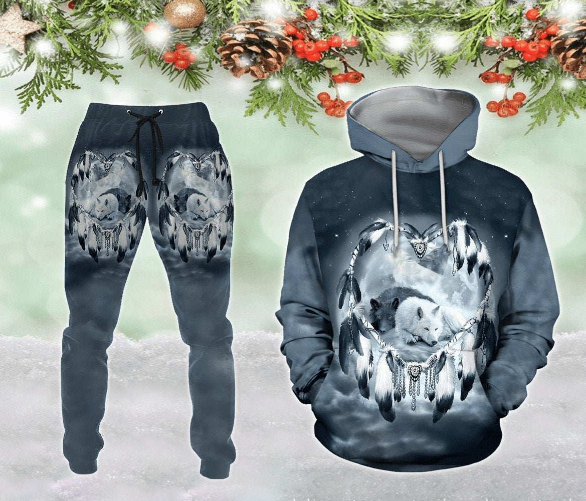 Wolf Native American 3D All Over Printed Unisex Shirts