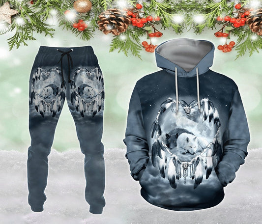 Wolf Native American 3D All Over Printed Unisex Shirts