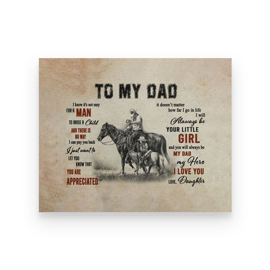 Family Canvas-To My Dad Hunting TA