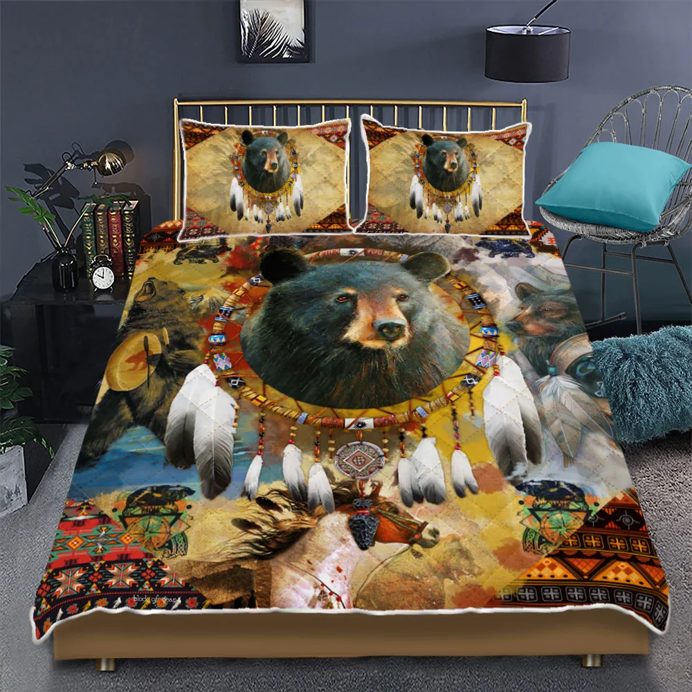 Bear Native American Bedding Set
