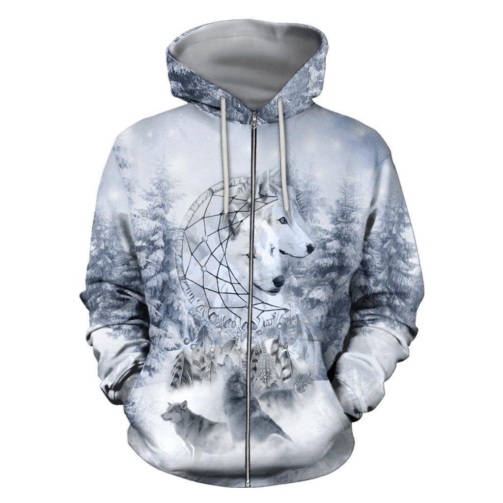 Wolf Native American 3D All Over Printed Unisex Shirts