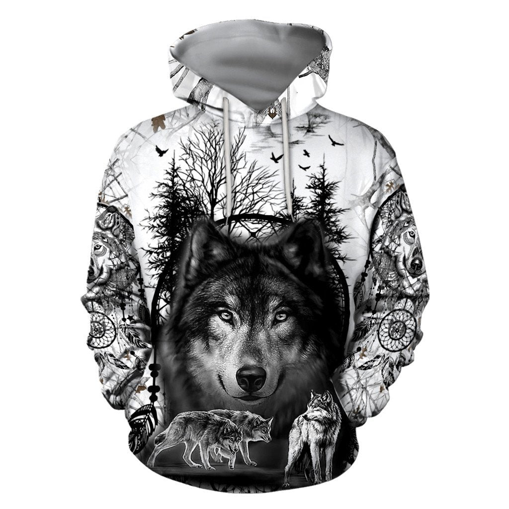 Wolf 3D All Over Printed Unisex Shirts