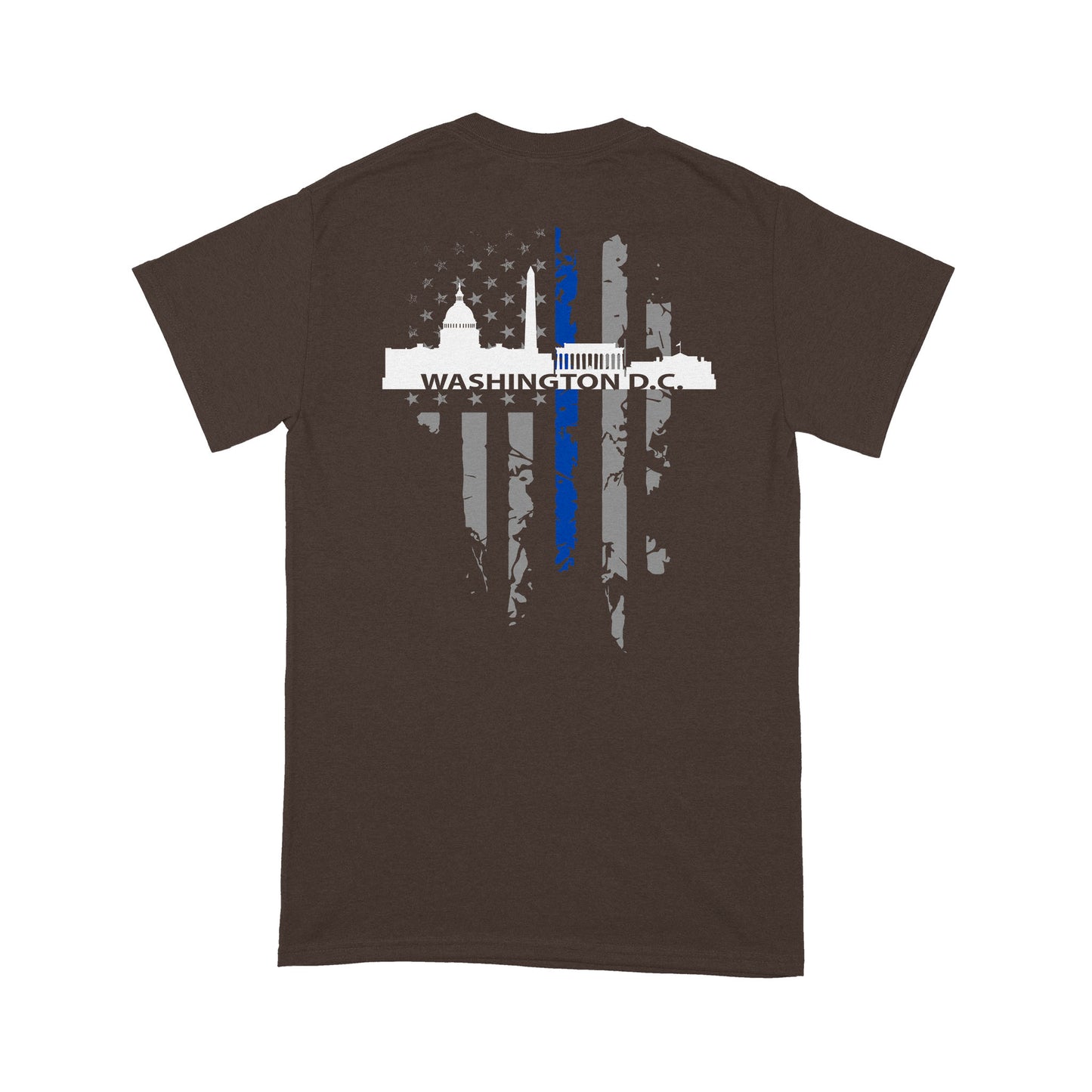 Thin Blue Line T-shirt Special Gift For Policeman Washington DC Shirt