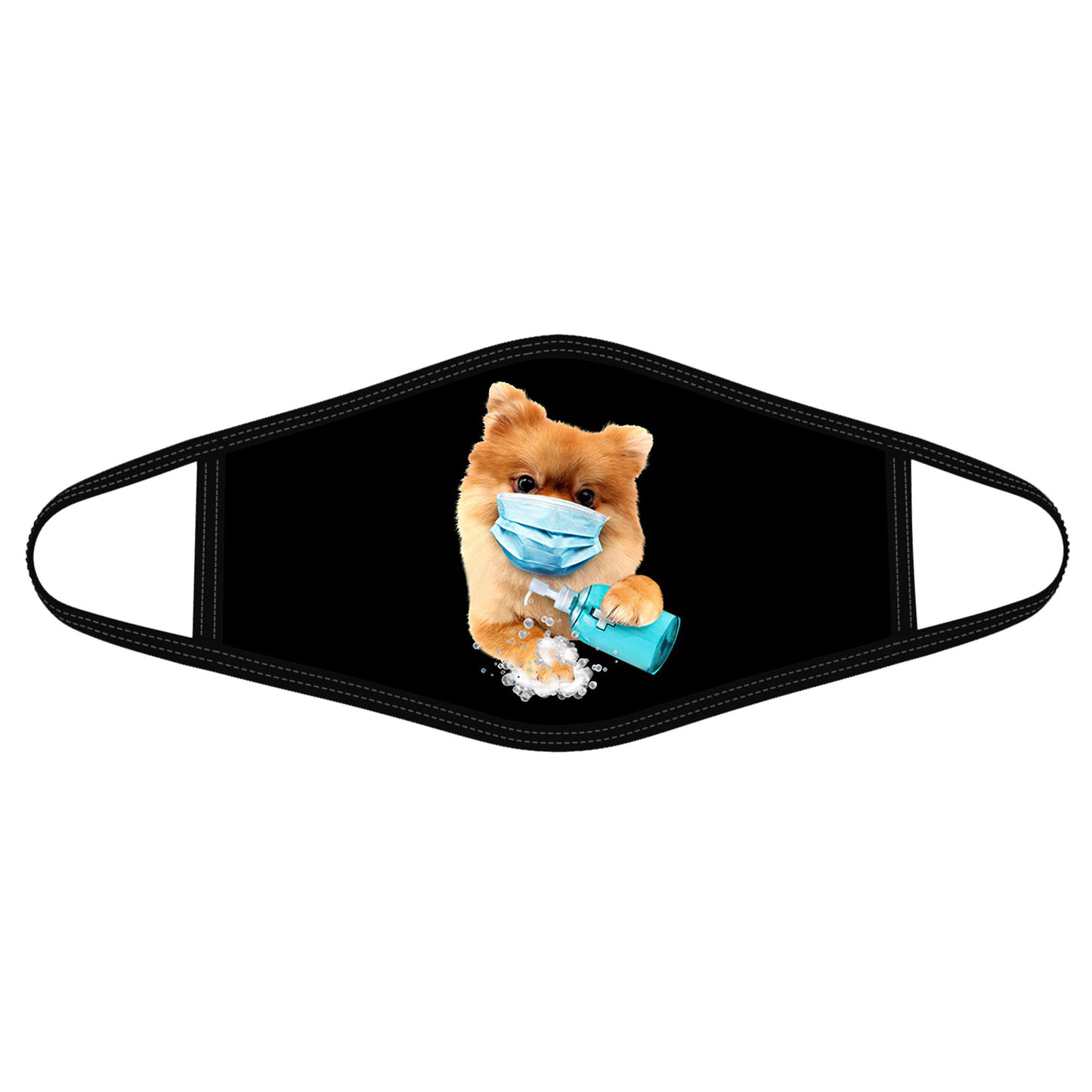 Dog Mask Pomeranian-Face Mask-Wash Mask - Face Mask CB