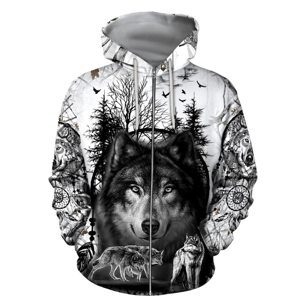 Wolf 3D All Over Printed Unisex Shirts