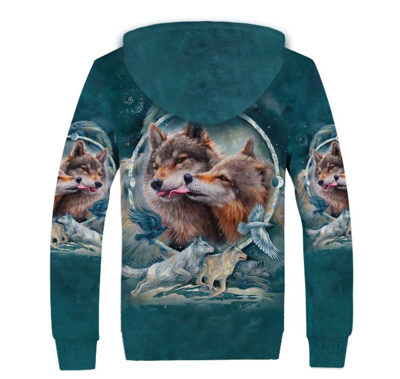 Wolf Native American 3D All Over Printed Unisex Shirts