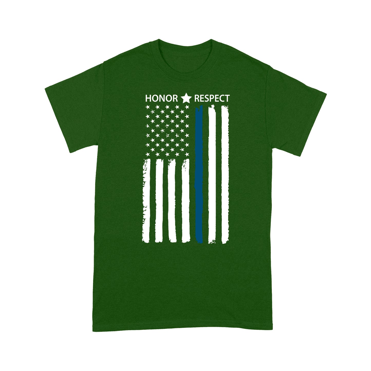 Thin Blue Line Flag Honor Respect Thin Blue Line T-Shirt, Best Gifts For Police Officers