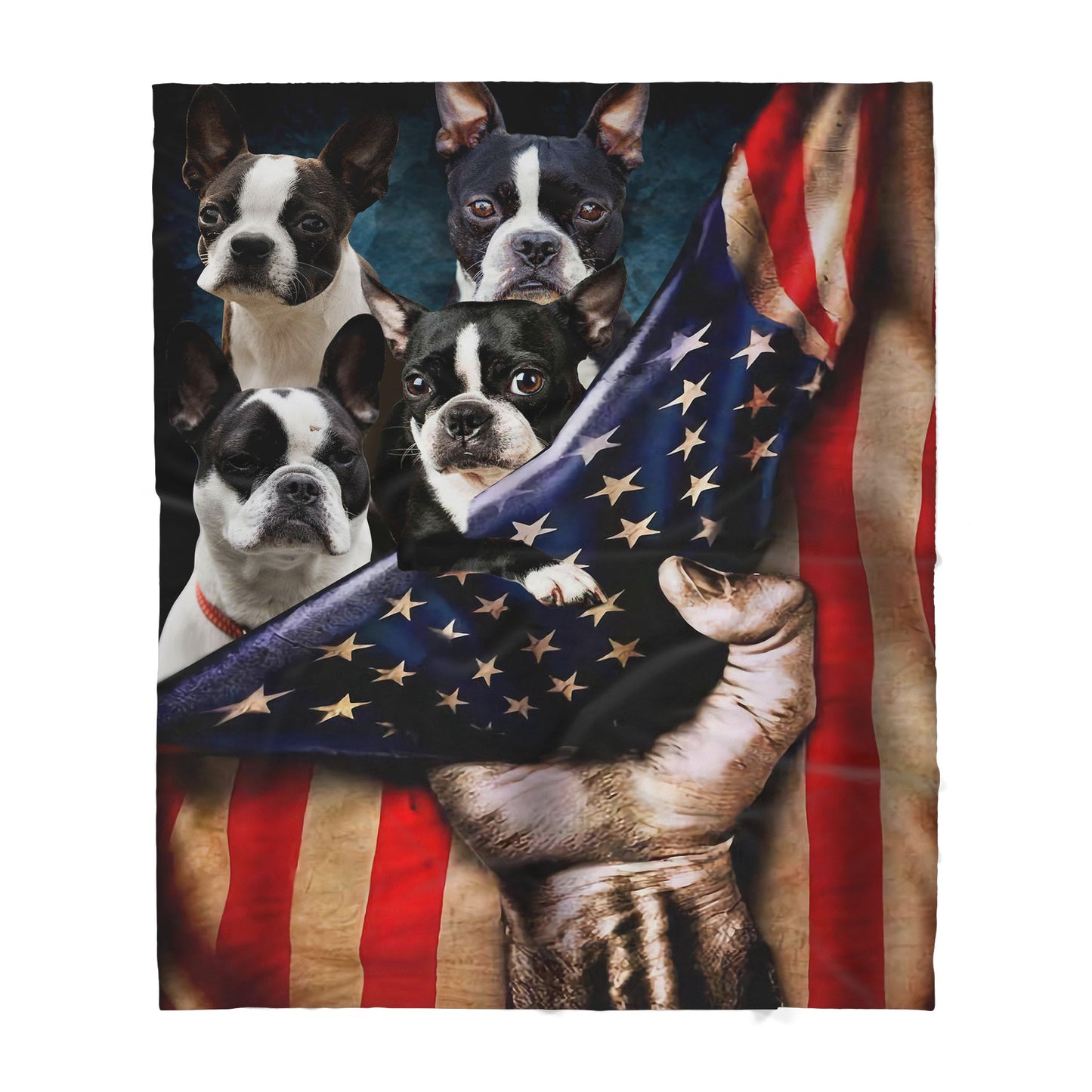 French Bulldog Sherpa Blanket