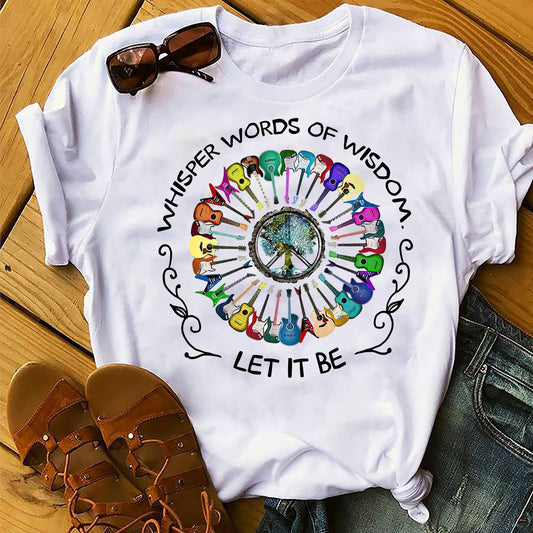 Whisper words of wisdom, Let it be - hippie - Premium Unisex Shirt