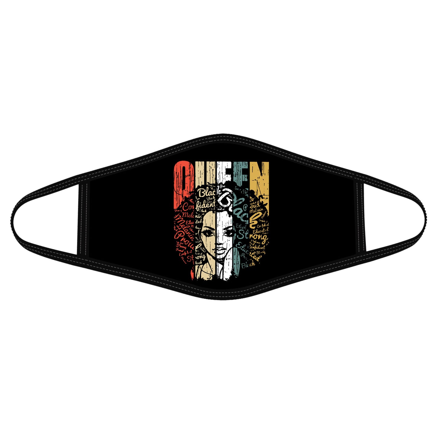 African Black Live Mater - Black Queen Face Mask DL