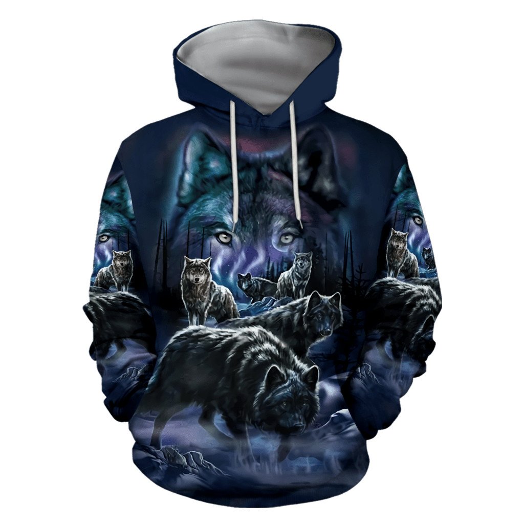 Wolf 3D All Over Printed Unisex Shirts