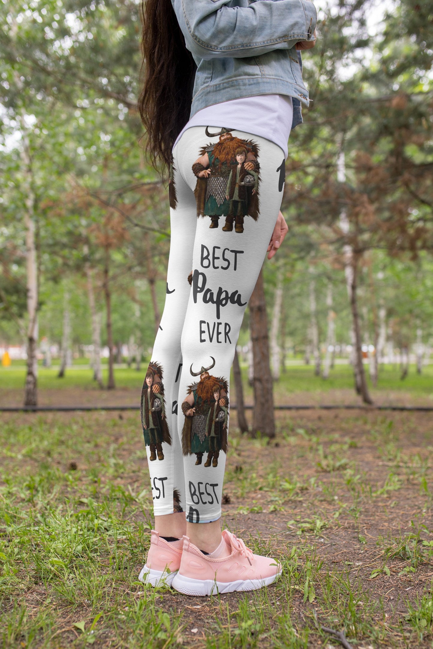 3D All Over Print Best Papa Ever Young Legging - Amaze Style™-Apparel