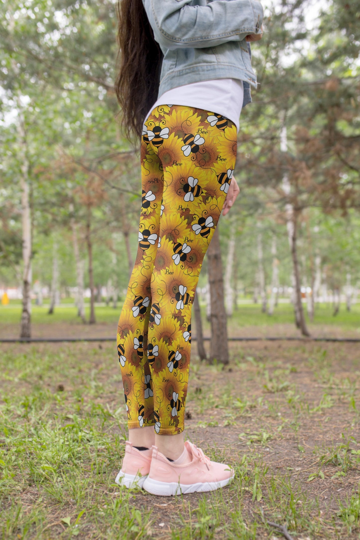 3D All Over Printing Bee Legging - Amaze Style™-Apparel