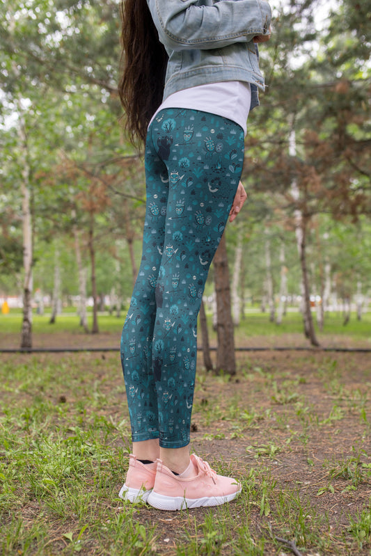 3D All Over Print Hunting Tiger And Mammoth Legging - Amaze Style™-Apparel