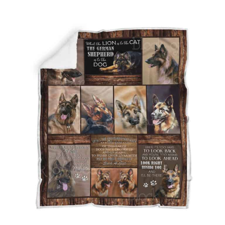 Custom Blanket German Shepherd Dog Mom - Best gift for German Shepherd Lovers - Sherpa Blanket DL