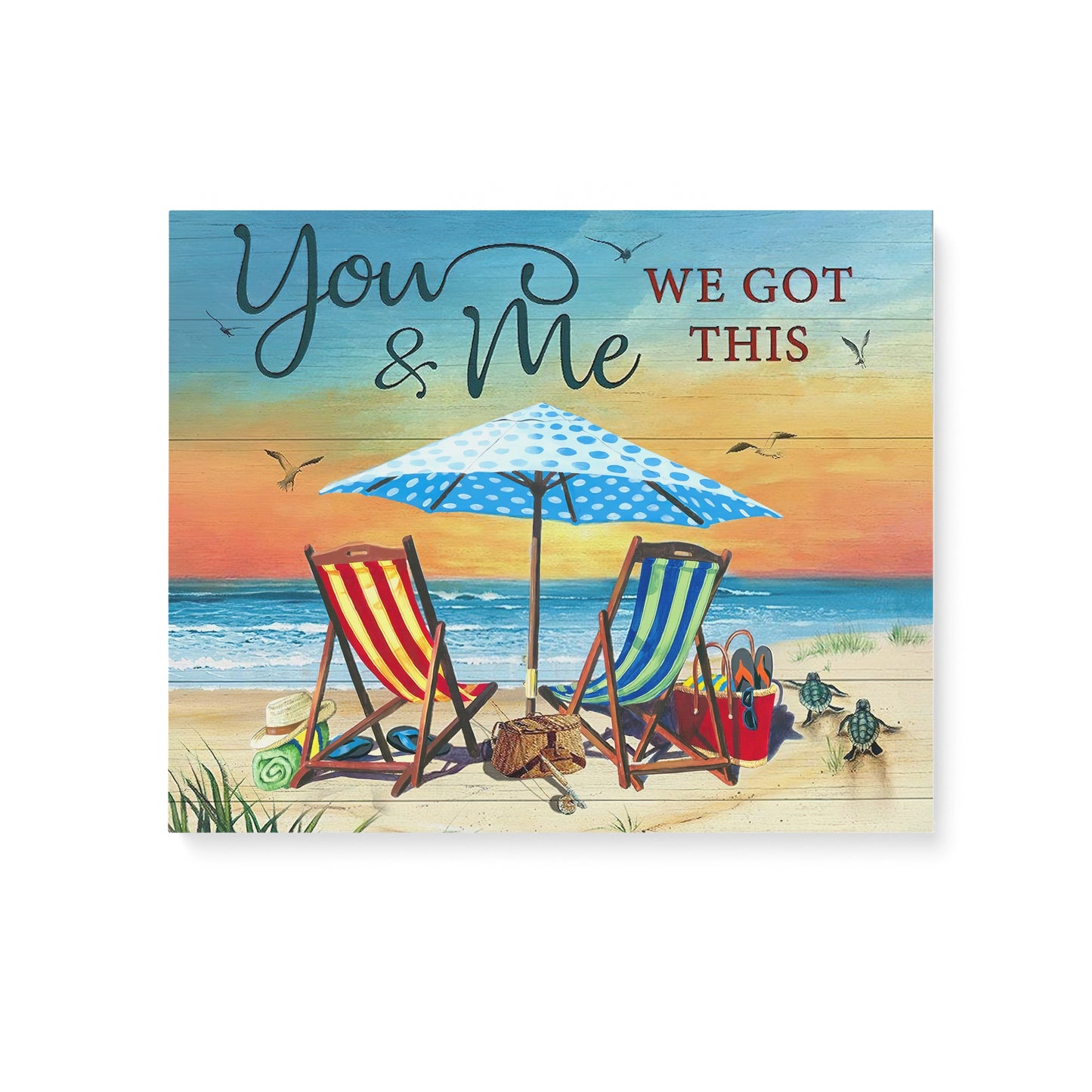 Beach Canvas You And Me