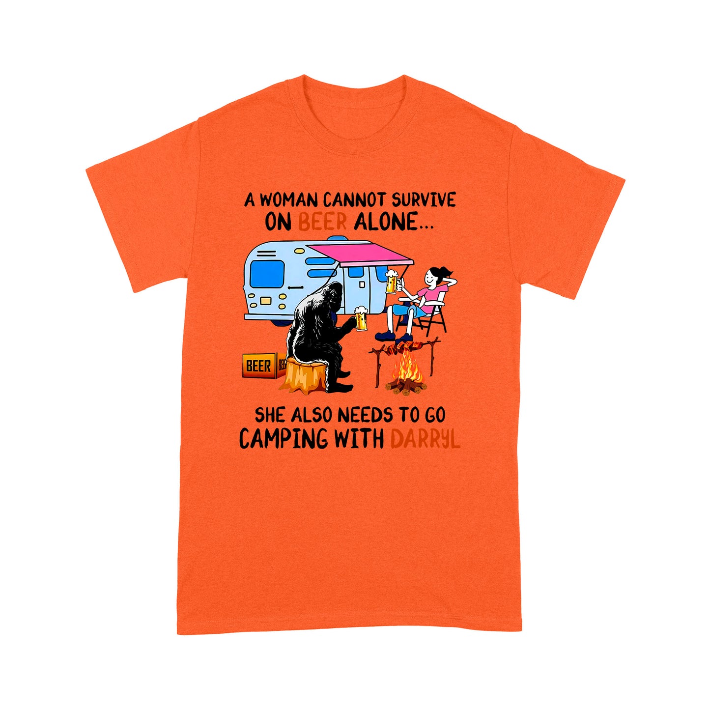 Camping with Darryl Funny Quotes T-shirt DL