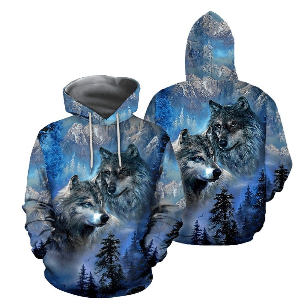 Wolf Native American 3D All Over Printed Unisex Shirts