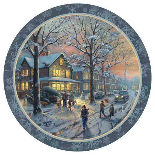 A Christmas Story Round Wooden Door Plate