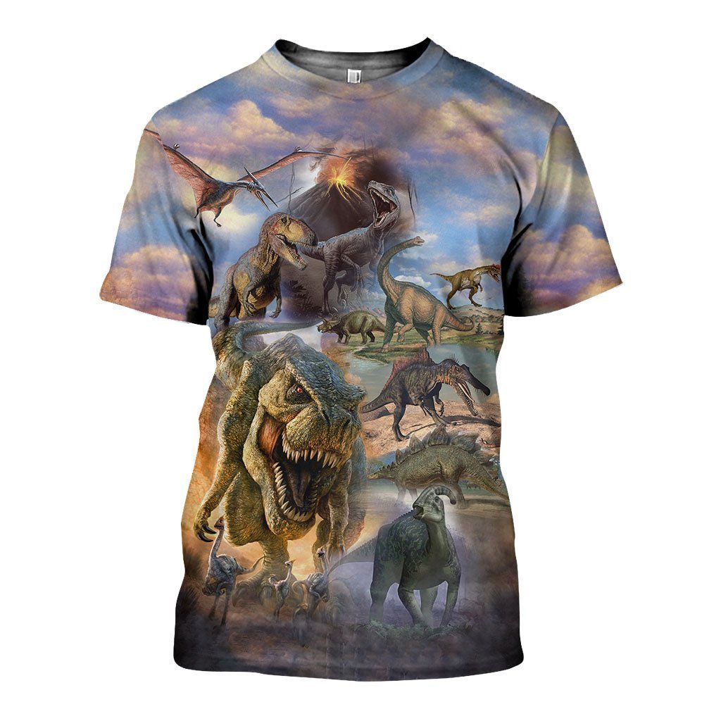 3D All Over Printed Dinosaurs Collection Art  Shirts and Shorts - Amaze Style™-3D All Over Printed Clothes