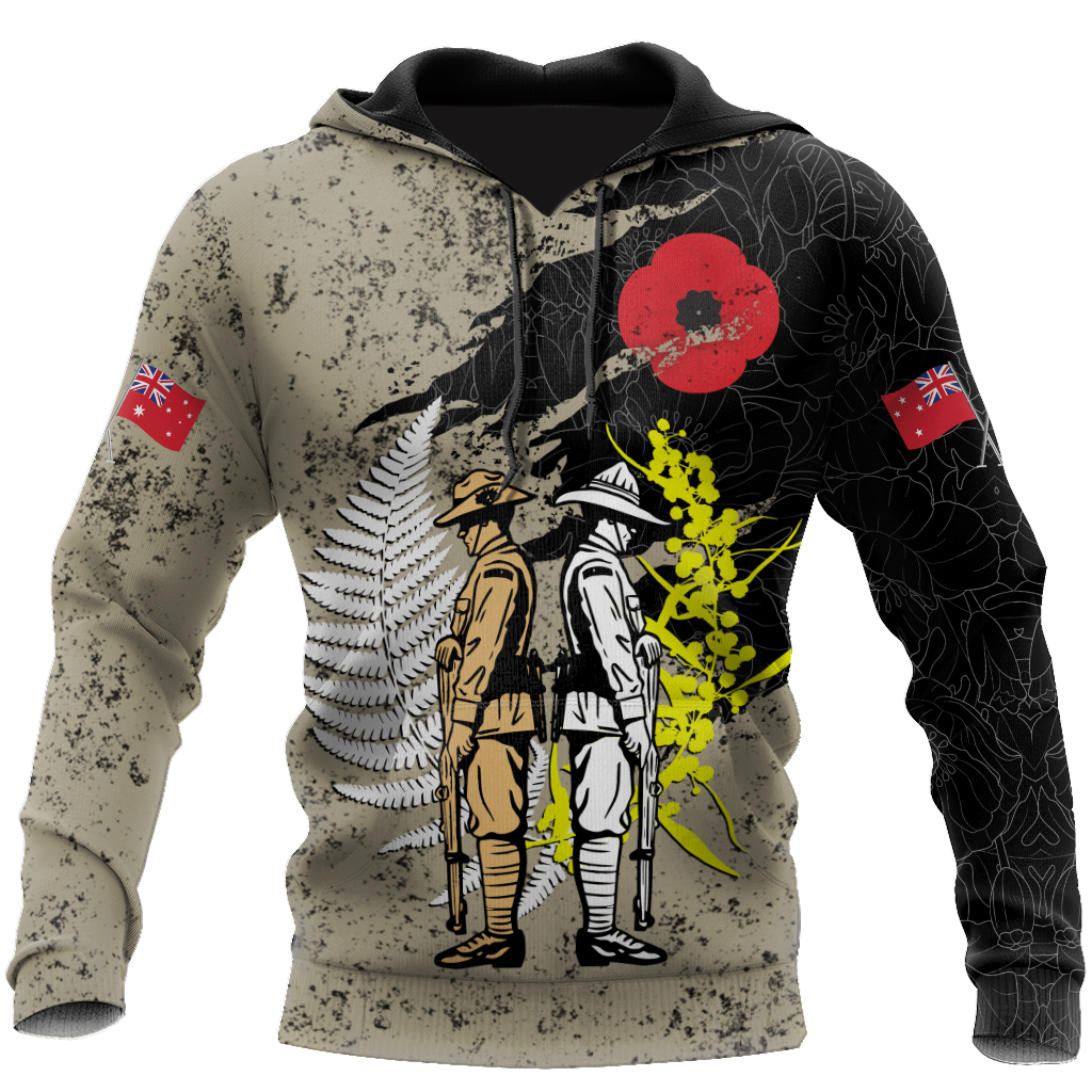 Tmarc Tee Anzac day in my heart Australia and Kiwi 3D print shirt