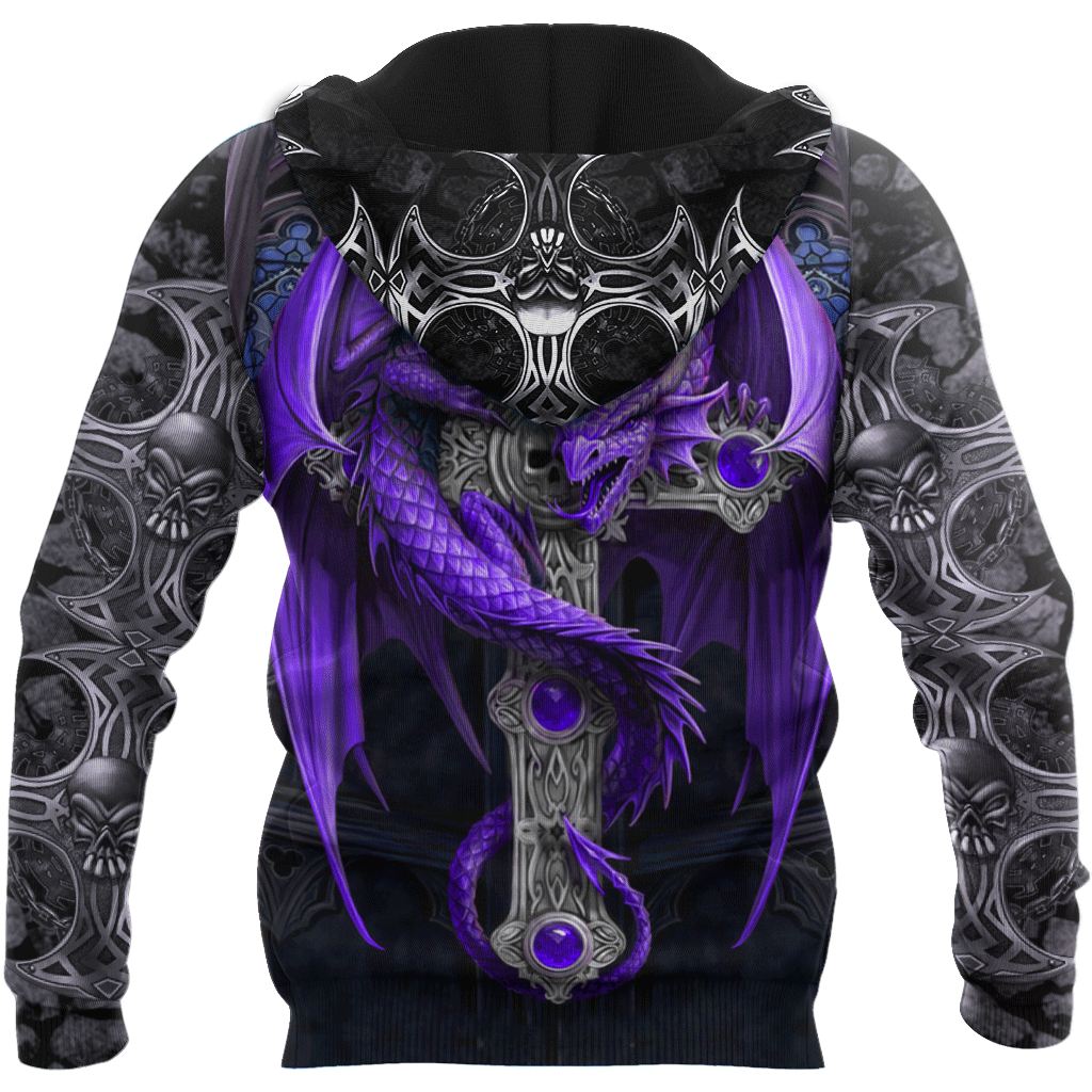 Tmarc Tee Dungeons and Dragons Purple Tattoo 3D All Over Printed Shirts
