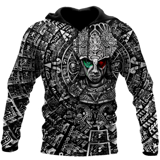 Aztec Warrior Mexican 3D All Over Printed Unisex Hoodie