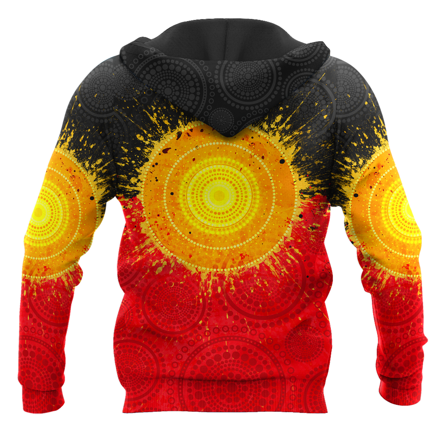 Tmarc Tee Aboriginal Flag Indigenous Sun Painting Art 3D design shirts