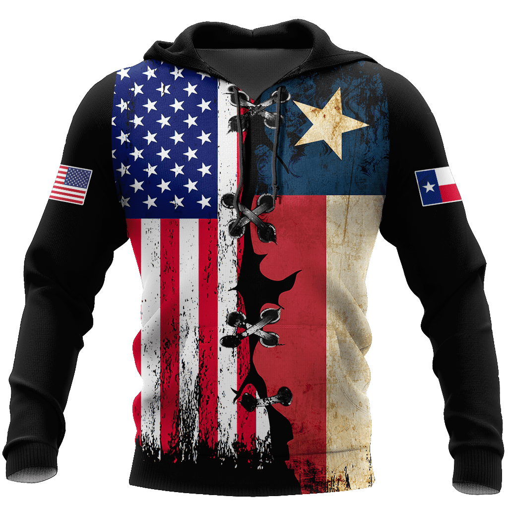 American Texas 3D All Over Unisex Hoodie